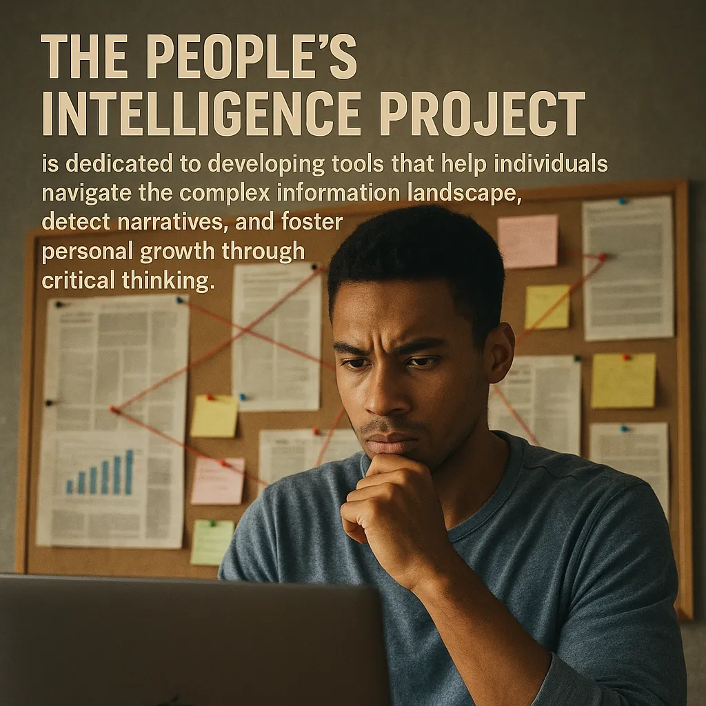 A person engaged in critical thinking and analysis with research materials in the background